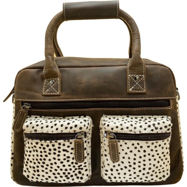 Handtas - Cheetah- Bruin - Crossbody Dames Tas - Cowboybag - Westernbag